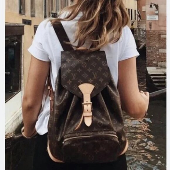 🔥EXTRA LARGE🔥 Louis Vuitton Backpack Monogram Montsouris GM Bag LV - Picture 5 of 15